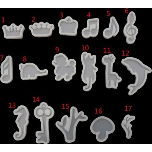 Silicone Resin Mold Jewelry Tools Cat Rabbit Deer Dolphin DIY Epoxy Resin Molds