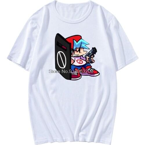 T-shirt Men Friday Night Funkin Anime Cartoon T-shirt Men Summer Cute Short Sleeve Fashion Casual Round Neck T-shirt Men
