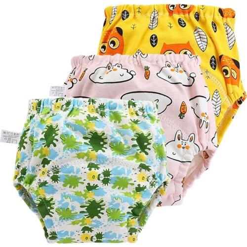 Cotton Newborn Training Pants Cloth Baby Swimming Diapers for Reusable Baby Swim Diapers Washable Nappies Underwear Diaper Cover