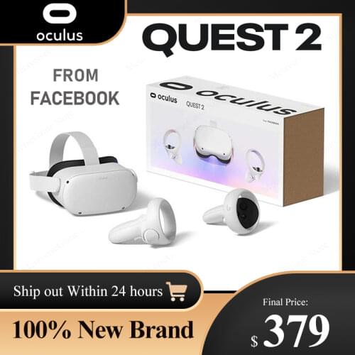 Oculus Quest 2 - Advanced All-In-One Virtual Reality VR Headset - 128 GB / 256 GB