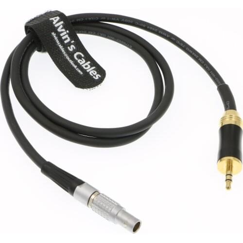 Alvins Cables 3.5 mm to 5 Pin Audio Male Time Code Cable for SOUND DEVICES ARRI Alexa