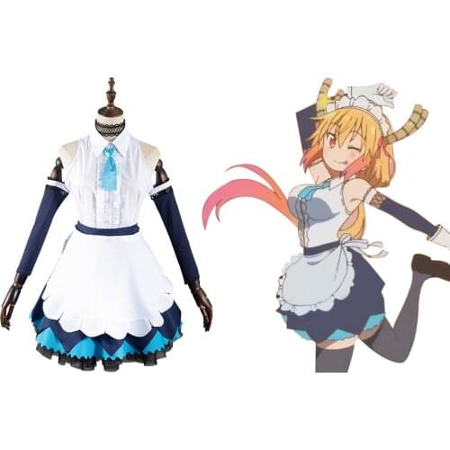 Miss Kobayashi‘s Dragon Maid Toru Cosplay Costume Skirt Outfits Halloween Carnival Suit