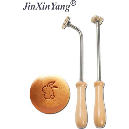 JINXINYANG Cake logo with3cm Brand Handle for Burning Mold Stamp on Cookie Sweets,Iron Brass Mold Burning Handle,Custom Design