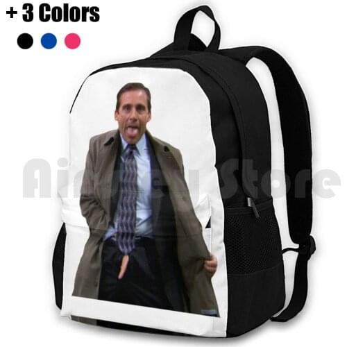 Michael Flashing Outdoor Hiking Backpack Waterproof Camping Travel Michael Michael Michael Nbc The Office Funny Humor Raunchy
