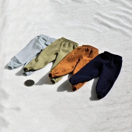 1/6 Female Soldier Female Puppet Clothing Accessories Pants 12-inch Trendy Doll Harem Pants Knitted Sweatpants Model