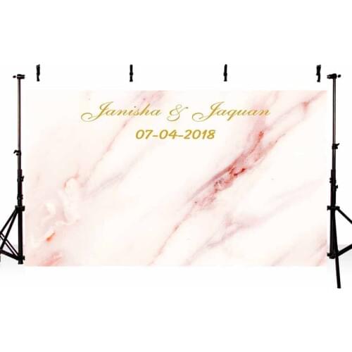 MEHOFOTO Marble Backdrop with Pastel Pink Figure Wedding Custom Background Photocall for A Photo Shoot Photography Studio Funds