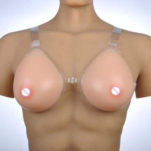 Shoulder strap 500g 600g 800g 1000g fake breast silicone cancer breast prosthesis false boobs for mastectomy cosplay shemale use