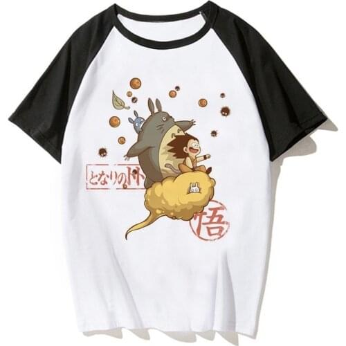 New Japanese Anime Totoro Shirt Men Studio Ghibli Miyazaki Hayao Anime Spirit Away T Shirt Men Women Cartoon Clothes T-Shirt