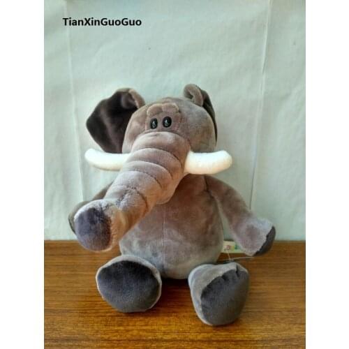 About 25cm gray elephant plush toy lovely cartoon elephant soft doll baby toy ,birthday gift b2821