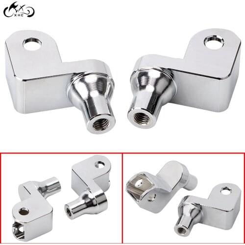 Pair Motorcycle Chrome Foot Pegs Mounting Bolts Adapter For Honda Goldwing 1500 1988-2000 Shadow ACE 1100 Valkyrie 1997-2004
