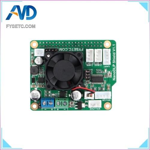 NanoDLP Shield V1.1 Expansion Board With DRV8825 Controled MOS For Raspberry Pi 3B And NanoDLPs Light-cured 3D Printers