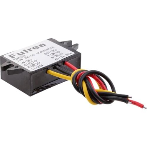 DC Volt Converter 12V to 5V 3A Step Down DC DC Converter 12 Volt to 5 Volt 3 Amp 15W Car Power Supply