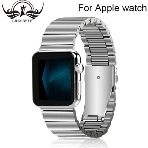 For apple watch strap 38mm 42mm Stainless Steel Bamboo festival Watchband iWatch Apple watch4 band 40mm 44mm Strap Band Loop