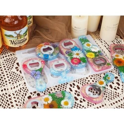 Silicone Resin Mold Bottle Opener Mould Large Beauty Tray Molds for DIY Jewelry Holder Home Decoration