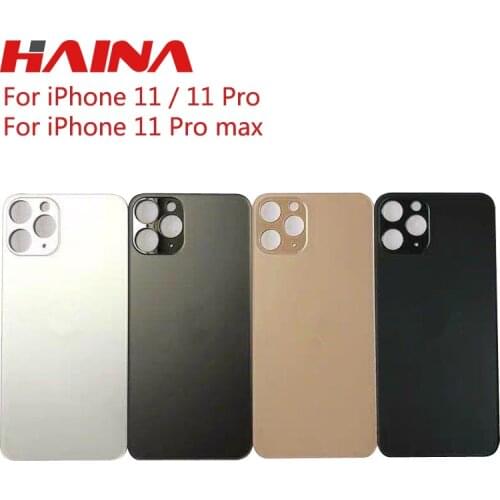 Super Quality Big Hole Back hoursing Rear Glass Replacement Battery Cover For iPhone 11 11 Pro Max Housing Door Replacement