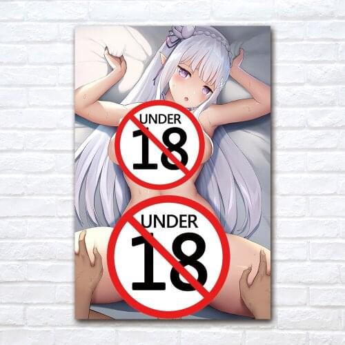 Modern Cartoon Hot Beauty Canvas Painting Contemporary Art Poster Print Adult Anime Wall Picture for Living Room Home Decor