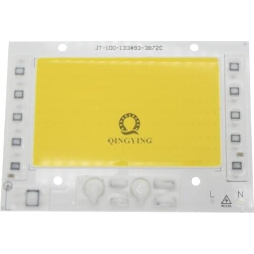 LED Lamp Chips 220V 100W COB Bulb Smart IC Led Light Input AC220V 100 Watt White 6500K/ Warm 3000K For Outdoor FloodLight
