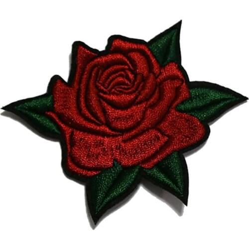 Embroidered Flower Patch Bags Shoes and Hats 3D DIY Decorative Iron Sew on Stickers Fabric Patches Applique Supplies