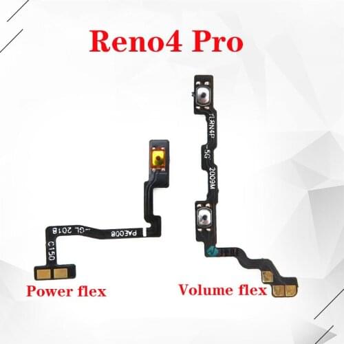 For OPPO Reno4 Reno4 Pro Reno4 SE Power Button On Off Volume Up Down Button Key Flex Cable