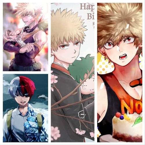 WTQ Japanese Anime My Hero Academia Canvas Painting Anime Posters Wall Decor Anime Retro Poster Wall Art Picture Home Decor