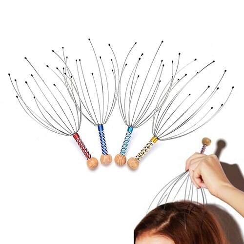 1Pc Stress Relax Massage Massager Head Neck Scalp Equipment Effective relieving fatigue High Quality