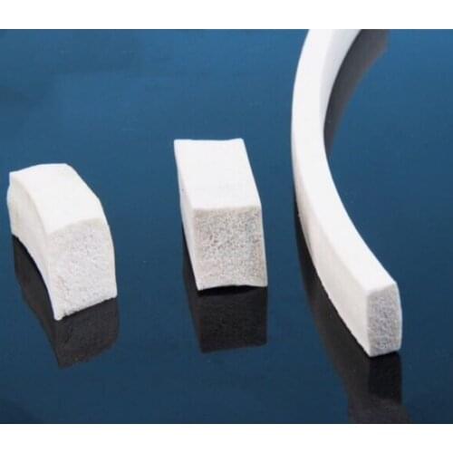 3mm 4mm 5mm 6mm 8mm 10mm square white silicone foaming strip for sealing rectangle silicone foaming sealing strip