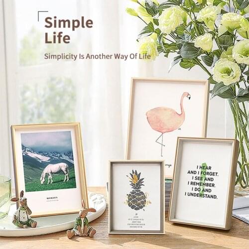 5/6/7/8/10/12inch Plastic Photo Frame A4 Table Picture Frame For Home Wall Photo Frame Decor Nordic Simple Pictures Poster Frame