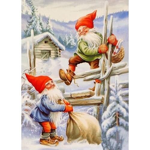 Diamond Embroidery Santa Claus gift picture of Rhinestones Mosaic 5D DIY Diamond Painting Full square/Round Decor crafts FG1176