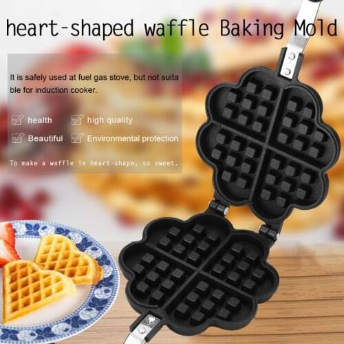 Non-Stick Waffles Maker Mold Cake Mold Waffles Pan DIY Muffins Cookie Mould Bakeware Stove Waffle Maker Machine Bakeware Tools