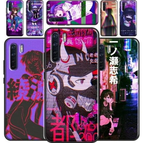 Vaporwave Glitch Anime Case For OPPO Reno2 Z Find X3 Pro A3S A5S A15 A52 A72 A83 A91 A93 A5 A9 A31 A53 2020 Cover