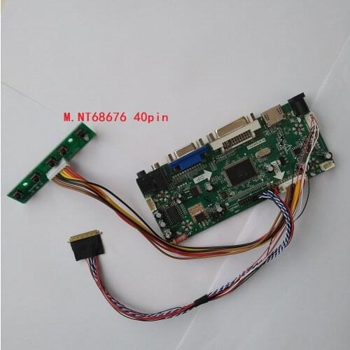 For LP171WU7(TL)(B1)/(TL)(D1) M.NT68676 DVI VGA LVDS HDMI-compatible LED LCD Controller board display card 1920*1200 kit cable