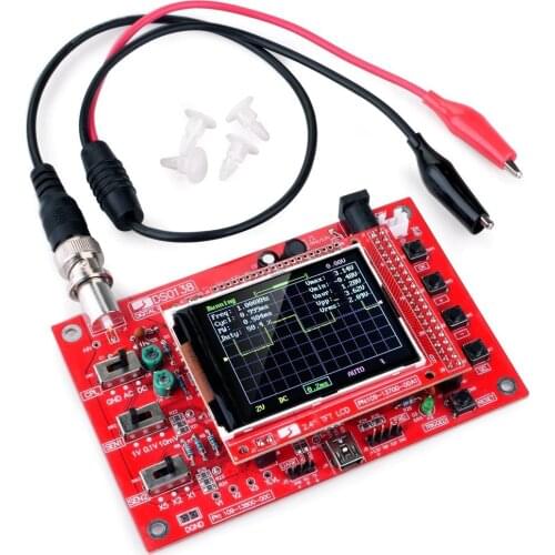 DSO138 2.4 Inch TFT Digital Oscilloscope 1Msps Real Time Sampling Rate Assembled Welded/DIY Parts Kit/Acrylic For Drop Shipper