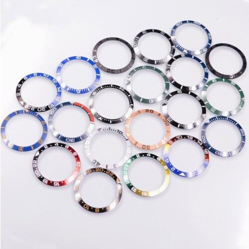38mm Watch Ring titanium / Ceramic Bezel Insert Ring for SUB / GMT Watch 40mm Case Watch Accessories