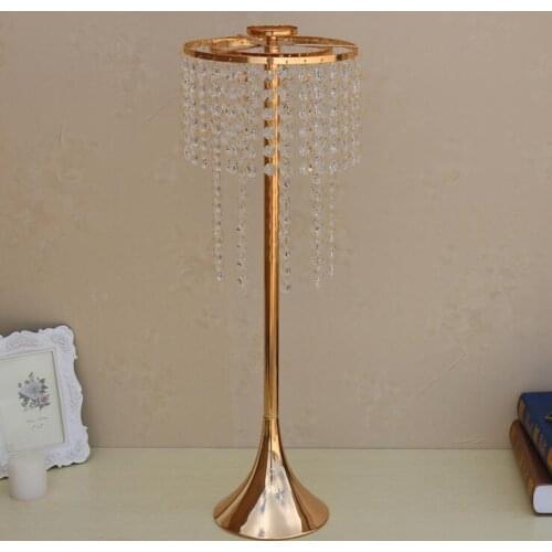 Creative European Candlestick Acrylic Crystal Candle Holders Diameter 21cmx High 60cm/ 8x24'' Candle Stand Wedding Road Lead