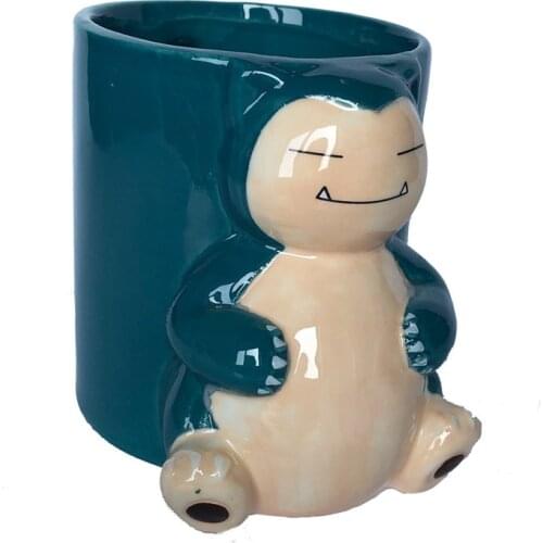 2021 New 1000mL Large Capacity Mug 3D Snorlax Coffee Mug Office Coffee Cup Cartoon Animal Milk Tea Juice Water Ceramic Cup