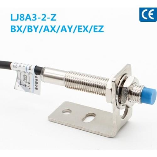 LJ8A3-2-Z-BX/AX/ BY/AY/EX/DX/DZ/EZ Proximity Switch PNP/NPN NO NC M8 2mm Detect distance Inductive Sensor Switch
