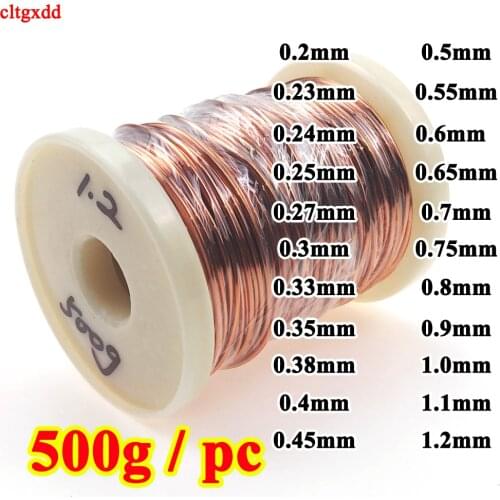 500g 0.5KG 0.2 0.3 0.4 0.5 0.6 0.7 0.8 0.9 1.1 1.2 MM Copper Wire Magnet Wire Enameled Copper Winding Wire Coil Winding Wire