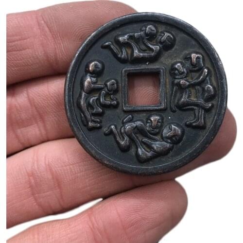 LAOJUNLU Imitation Antique Money Sex Make Love Copper Coins 39Mm