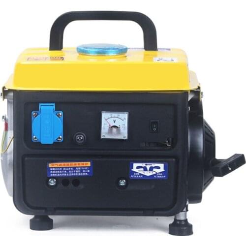 Mini small gasoline generator mini portable portable home silent manual generator gasoline engine