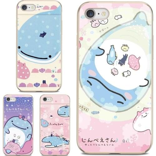 For Huawei Y6 Y5 2019 For Xiaomi Redmi Note 4 5 6 7 8 Pro Mi A1 A2 A3 6X 5X 7A japan kawaii Whale Shark Soft Silicone TPU Case