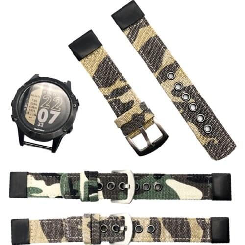 22mm/26mm Nylon Watch Band For Garmin fenix5X Descent Mk1 Quatix3 Wrist Bracelet Strap For Garmin Approach S60 Forerunner 935
