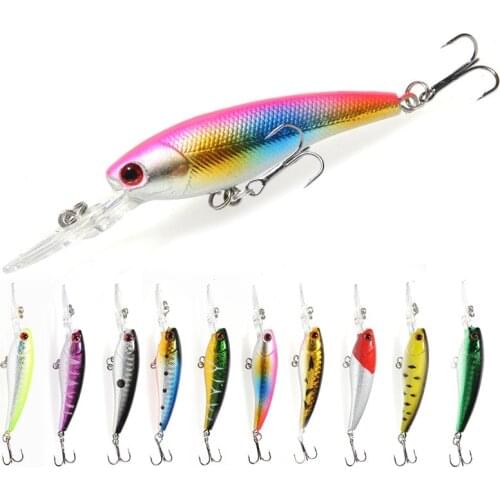 1Pcs SGYAO Floating Minnow Fishing Lure 9cm/8.6g Swimbait Bass Bait Wobbler Freshwater Fishing Lifelike Fake Bait Outdoor
