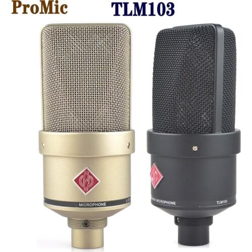 Tlm103 professional studio microphone, large diaphragm cardioid condenser mic for neumann very low self noise, the quietest mic