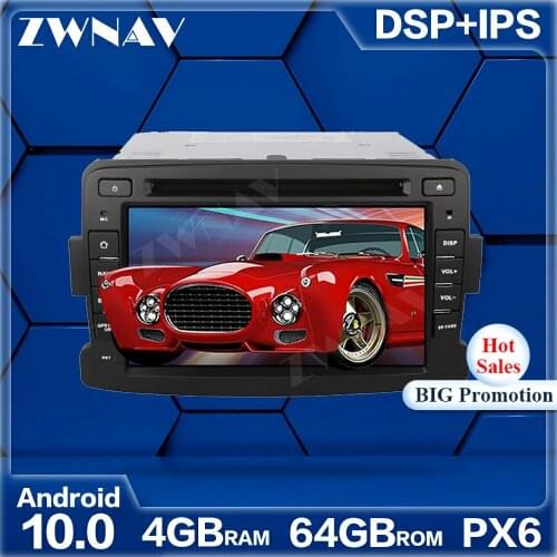 PX6 4+64GB Android 10.0 Car Multimedia Player For Renault Duster 2010-2015 car GPS Navi Radio navi stereo Touch screen head unit
