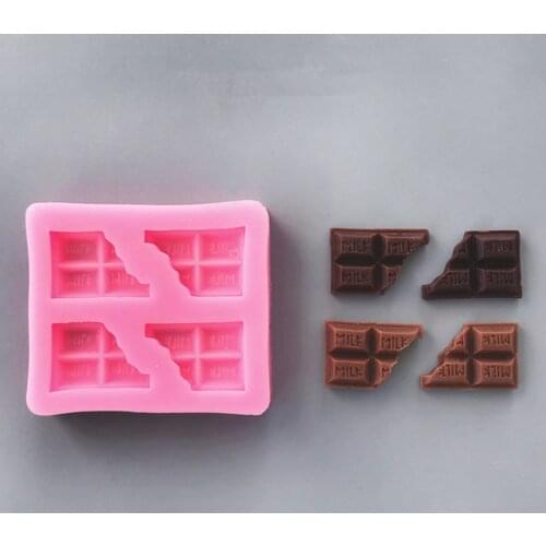 4 Holes Chocolate Silicone Mold Fondant Sweet Candy Baking Mould DIY Cake Bakeware Decorating Kitchen Accessories