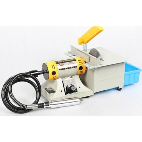 220V 320W Bench Versatility Grinder, Lathe Machine Electric Bench Buffer Polisher Buffing Polishing Machine For Jade jewelry