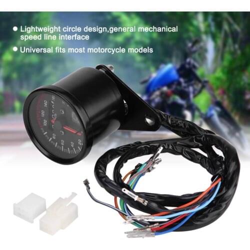 Universal Motorcycle Digital Odometer Speedometer Tachometer Gauge with LED Indicator