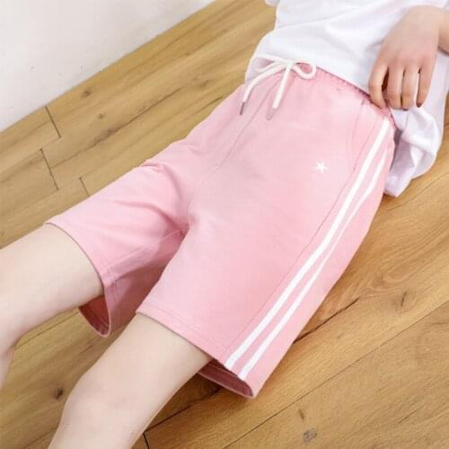 Womens Cycling Biker Shorts Women Fashion Summer Casual Loose Female Drawstring Elastic Waist Fitness Sports Shorts Woman Pants