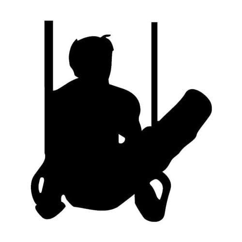 9.9*11CM About Gymnastics Rings Bumper Stickers Interesting Motorcycle Vinyl Decals C7-0471