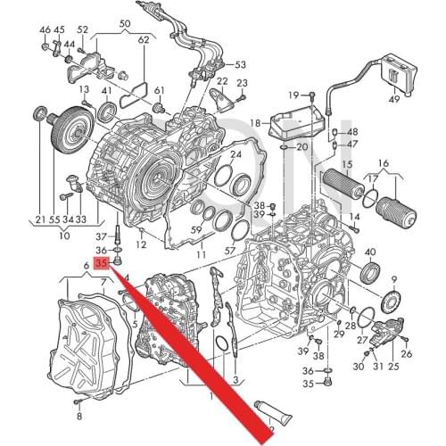 Screw plug Vol ksw age nNe wBe etl eLa man doM ult iva nTr ans por ter Art eon Tao sSc iro cco Jet taT ayr on Packing